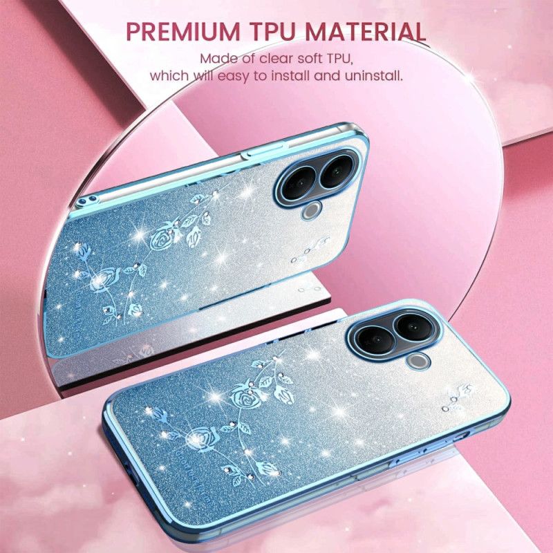 Cover Vivo V60 Lite Farvetonede Pailletter
