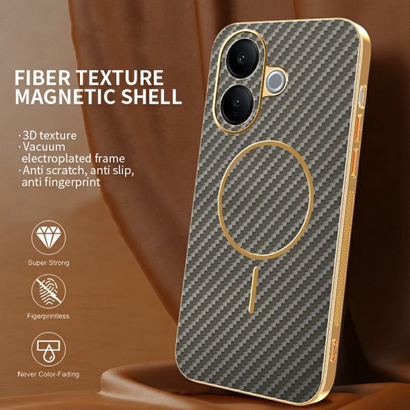 Cover Vivo V60 Lite Kulfibertekstur