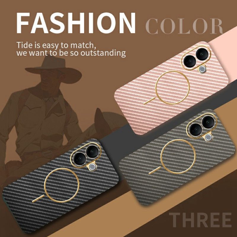 Cover Vivo V60 Lite Kulfibertekstur