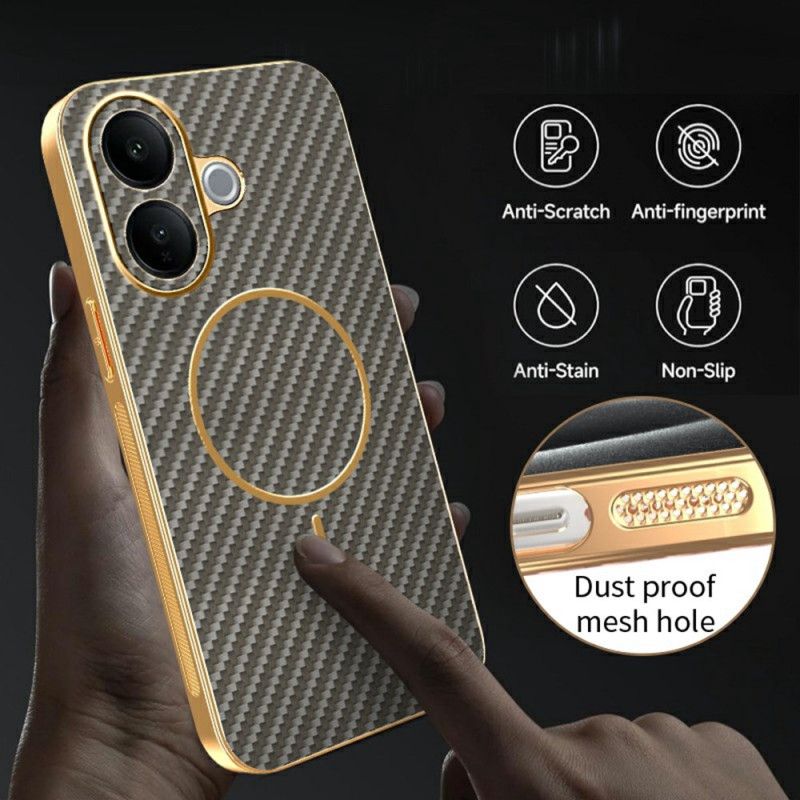 Cover Vivo V60 Lite Kulfibertekstur