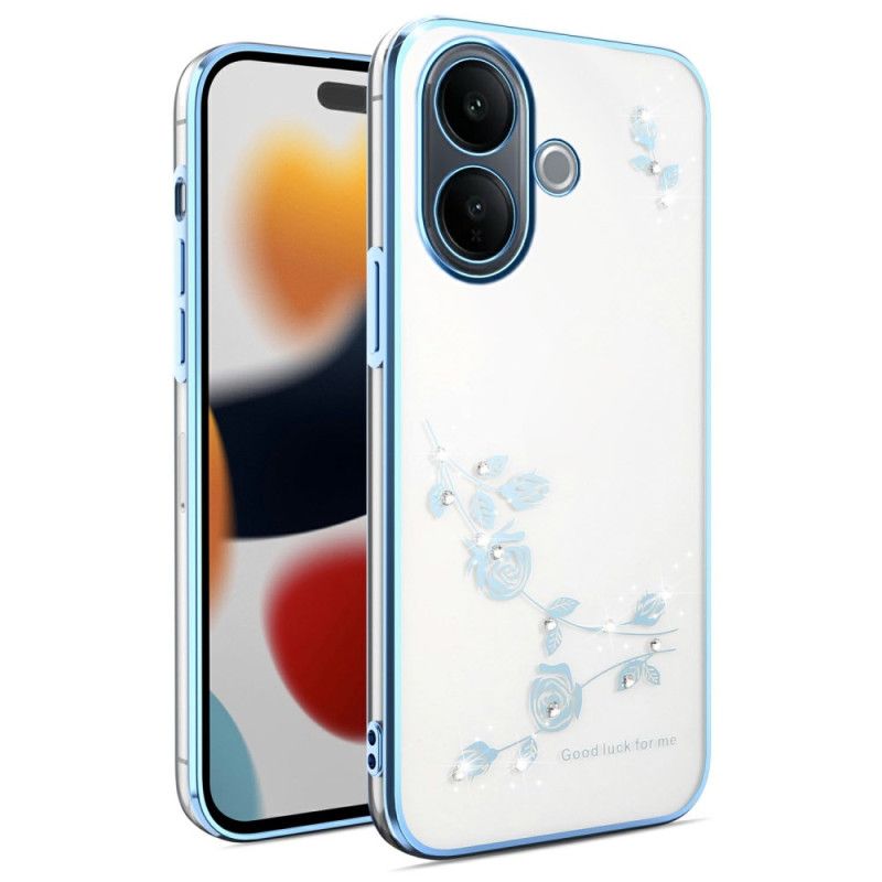 Cover Vivo V60 Lite Rhinsten Og Evige Blomster