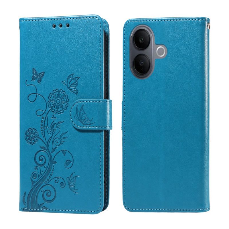 Flip Cover Til Vivo V60 Lite Blomsterprint