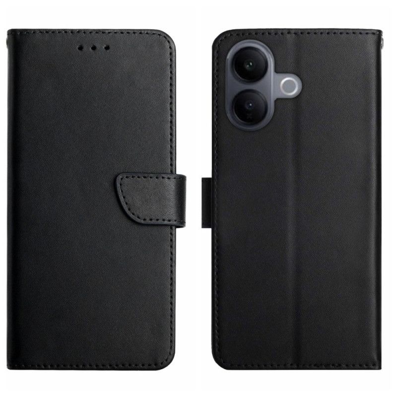 Flip Cover Til Vivo V60 Lite Nappa-tekstureret Læder