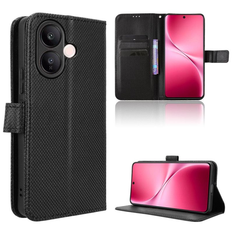 Flip Cover Vivo V60 Lite Diamanttekstur