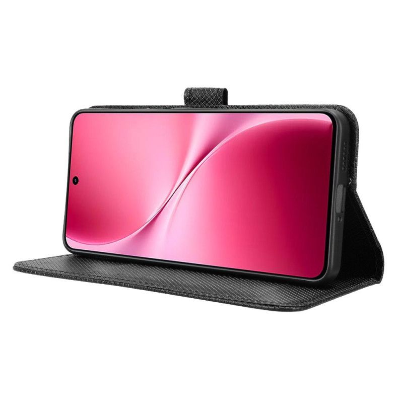 Flip Cover Vivo V60 Lite Diamanttekstur