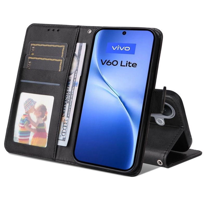 Flip Cover Vivo V60 Lite Lædereffekt