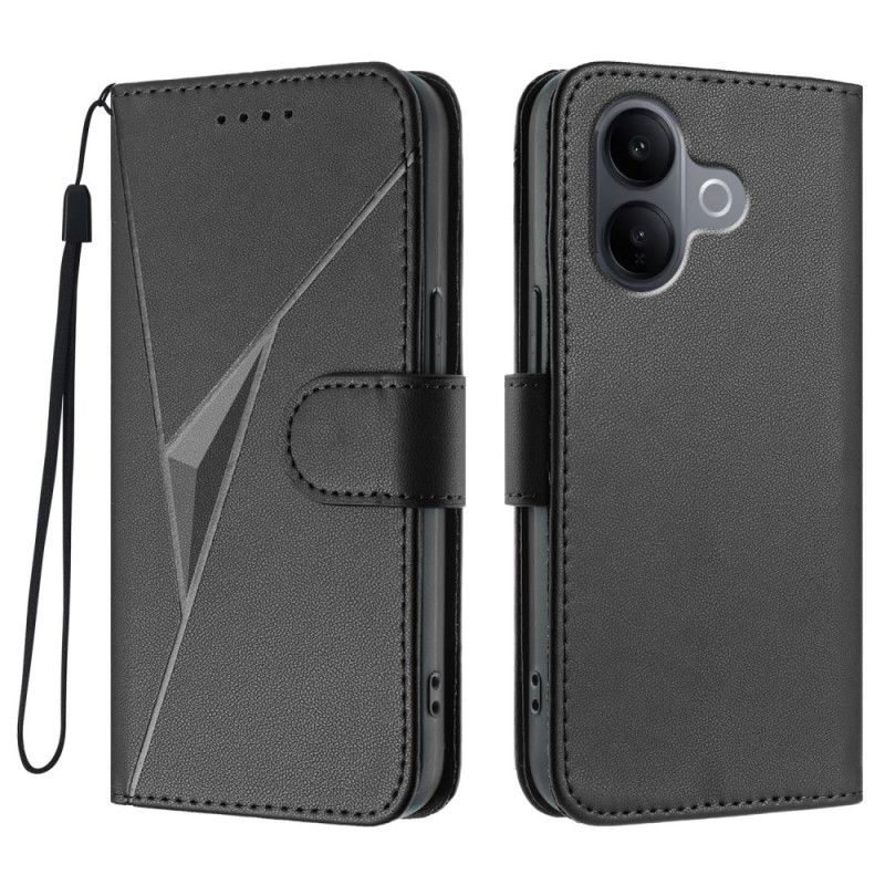Flip Cover Vivo V60 Lite Trekantmønster
