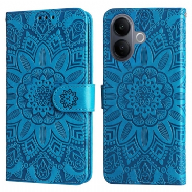Læder Cover Vivo V60 Lite Telefon Etui Mandala