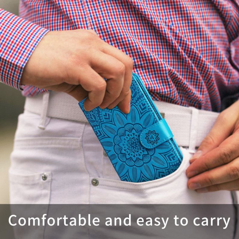 Læder Cover Vivo V60 Lite Telefon Etui Mandala