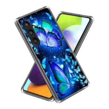 Cover Samsung Galaxy S25 Plus 5g Blå Sommerfugle