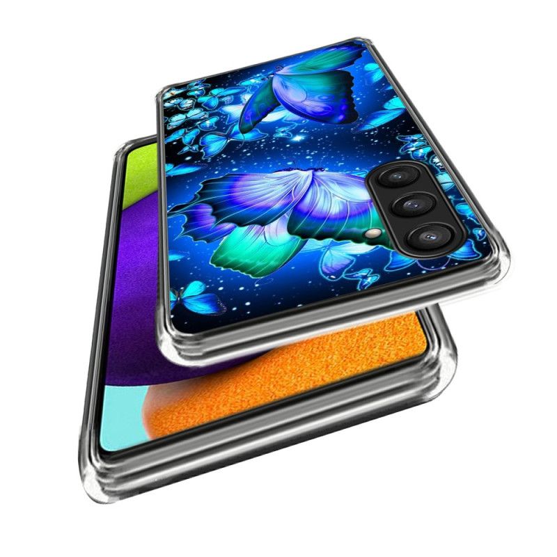 Cover Samsung Galaxy S25 Plus 5g Blå Sommerfugle