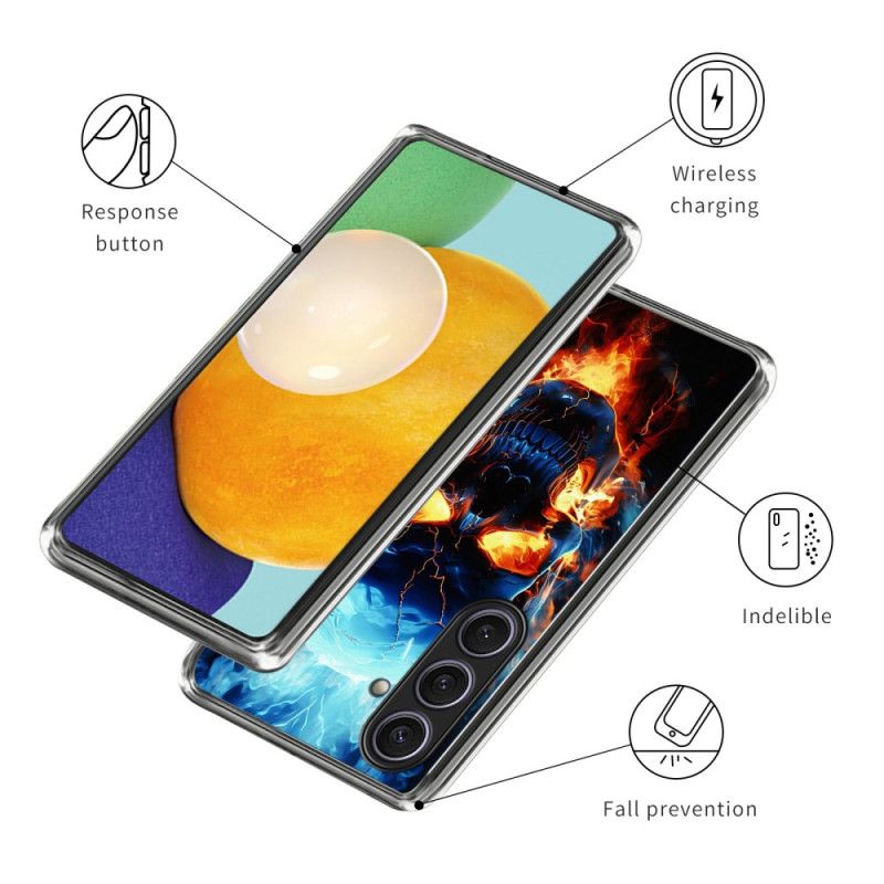 Cover Samsung Galaxy S25 Plus 5g Flammende Kranie