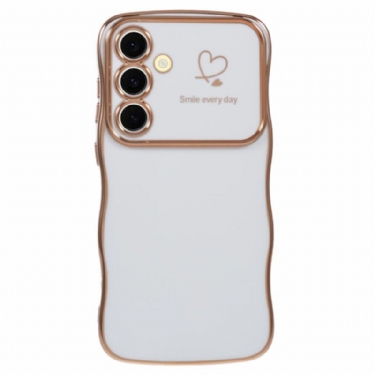 Cover Samsung Galaxy S25 Plus 5g Hjerte Og Bølgede Kanter