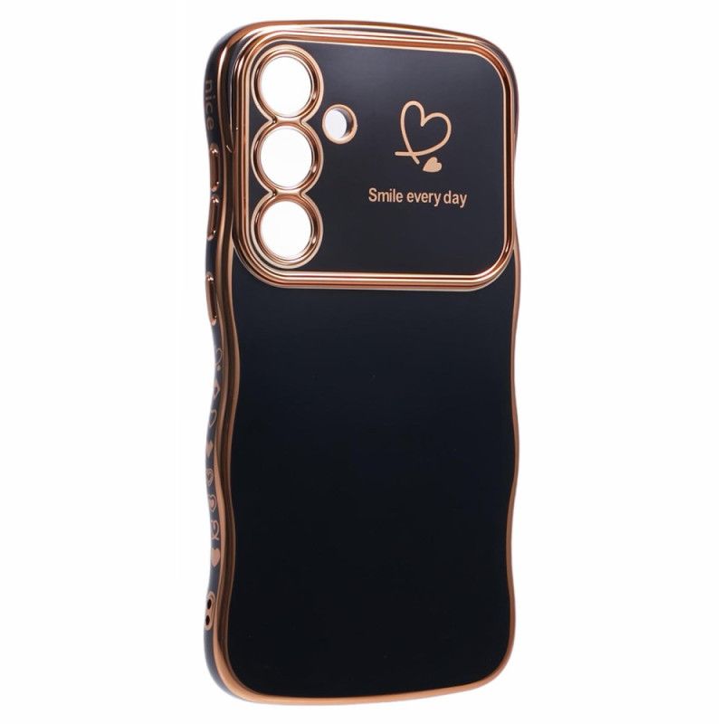 Cover Samsung Galaxy S25 Plus 5g Hjerte Og Bølgede Kanter