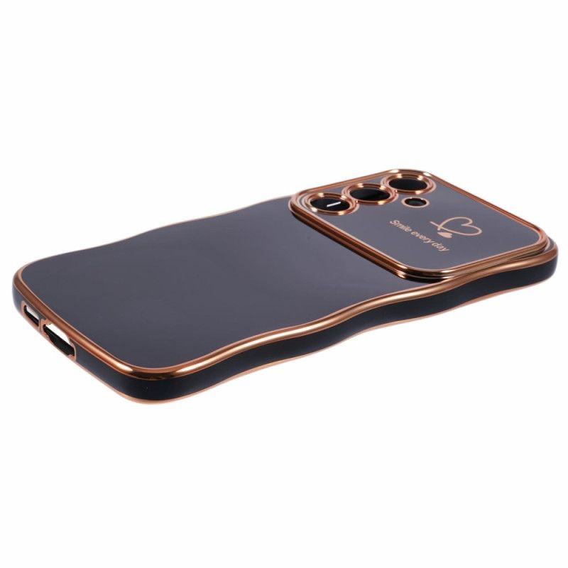 Cover Samsung Galaxy S25 Plus 5g Hjerte Og Bølgede Kanter