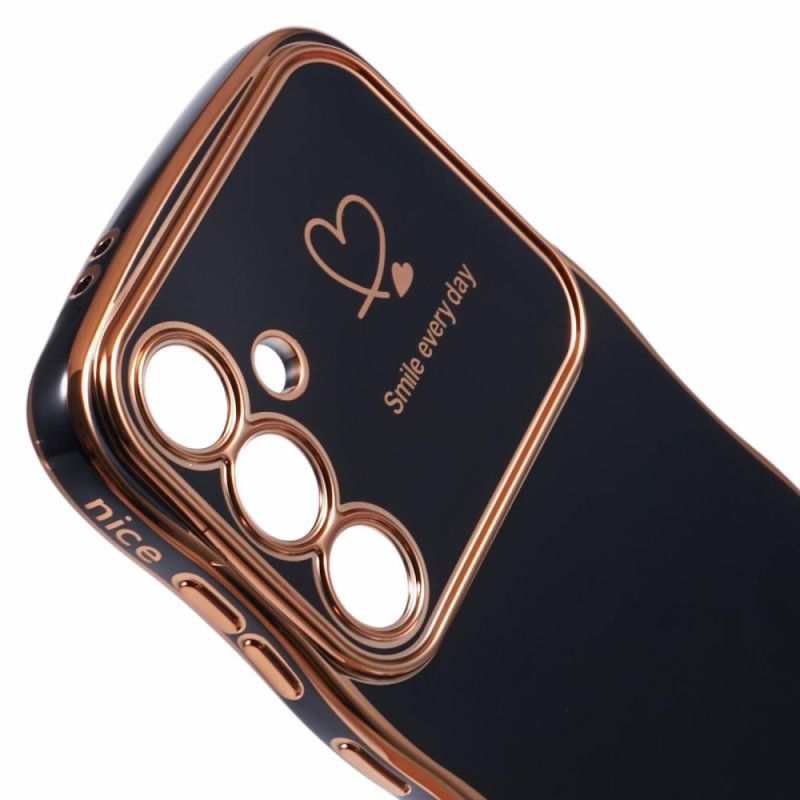 Cover Samsung Galaxy S25 Plus 5g Hjerte Og Bølgede Kanter