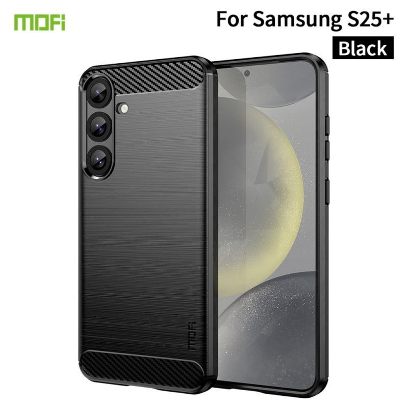 Cover Samsung Galaxy S25 Plus 5g Telefon Etui Børstet Kulfiber Mofi