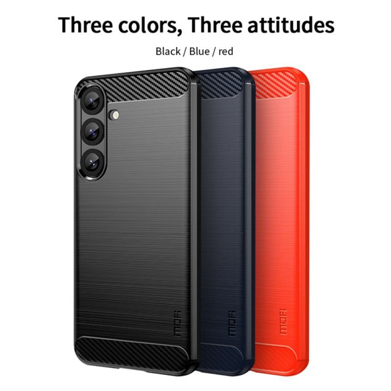 Cover Samsung Galaxy S25 Plus 5g Telefon Etui Børstet Kulfiber Mofi