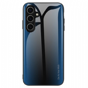 Cover Samsung Galaxy S25 Plus 5g Telefon Etui Hærdet Glas Med Kulstoffiber Fiber
