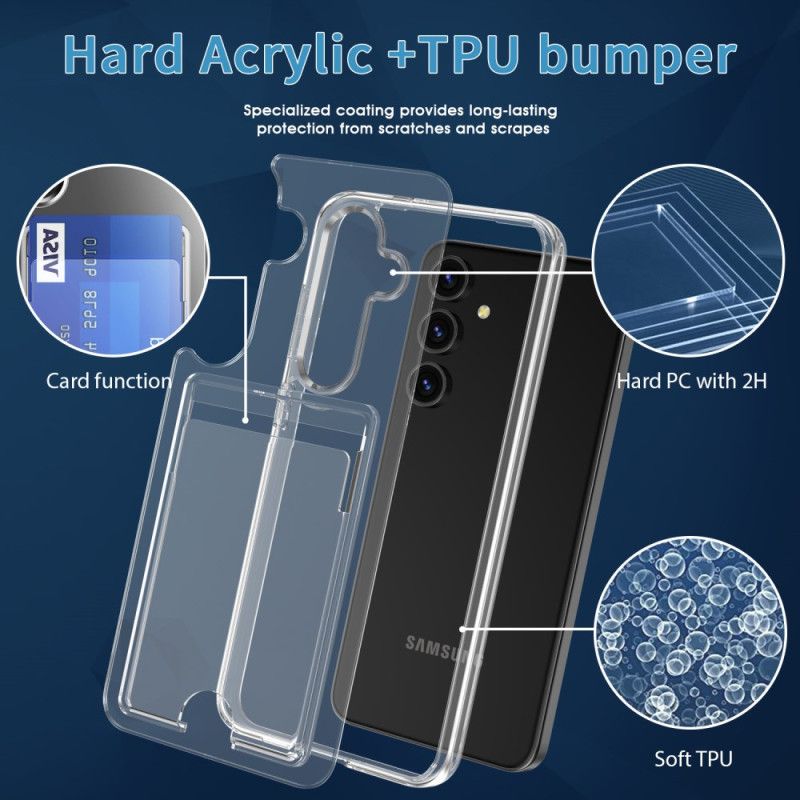 Cover Samsung Galaxy S25 Plus 5g Telefon Etui Klar Kortholder