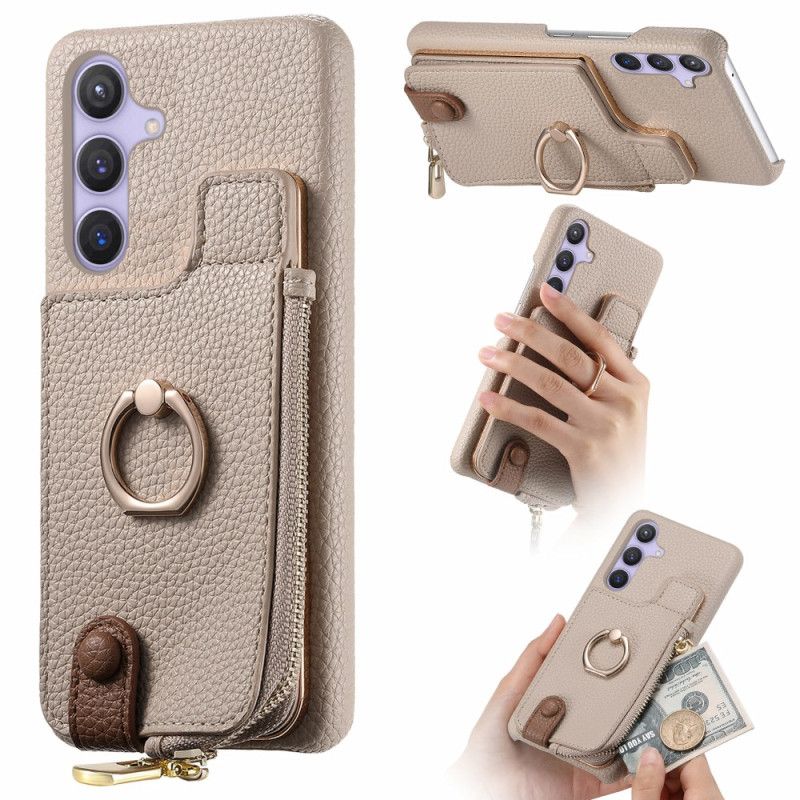 Cover Samsung Galaxy S25 Plus 5g Telefon Etui Pung Med Magnetisk Stativ