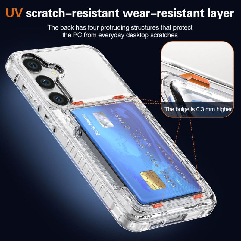 Cover Samsung Galaxy S25 Plus 5g Telefon Etui Transparent Kortholder