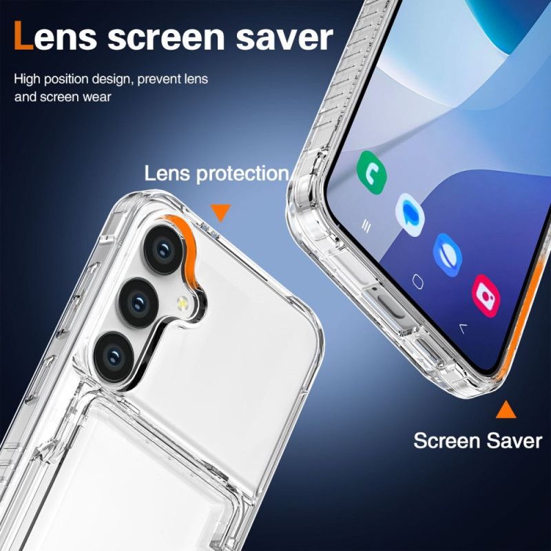 Cover Samsung Galaxy S25 Plus 5g Telefon Etui Transparent Kortholder