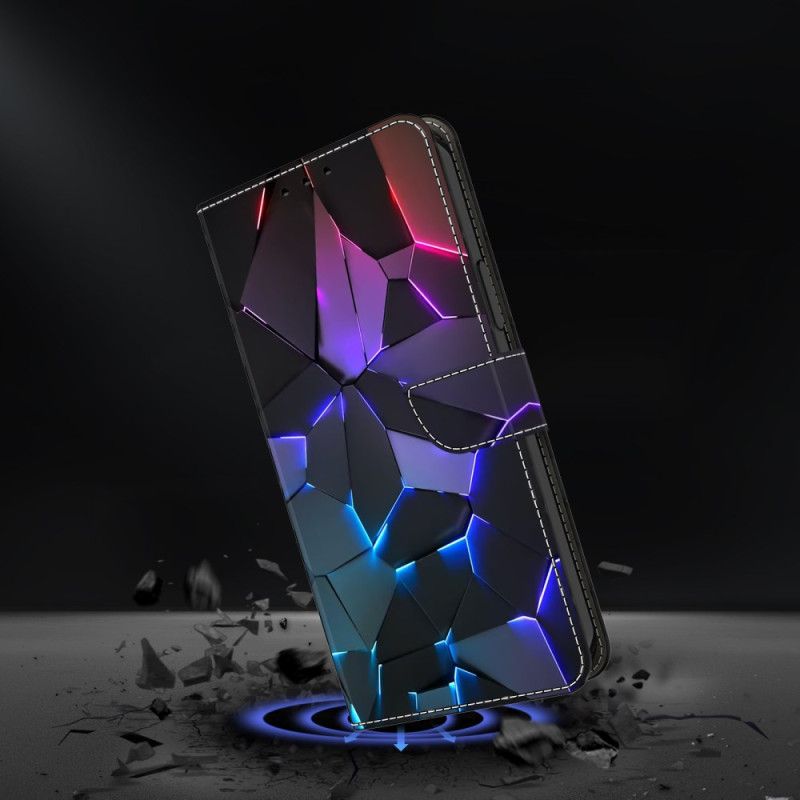 Flip Cover Samsung Galaxy S25 Plus 5g Blå Revner