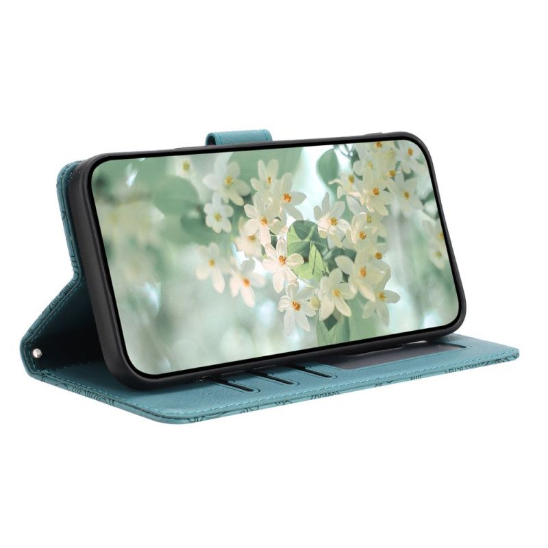 Flip Cover Samsung Galaxy S25 Plus 5g Blomsterprint Med Rem