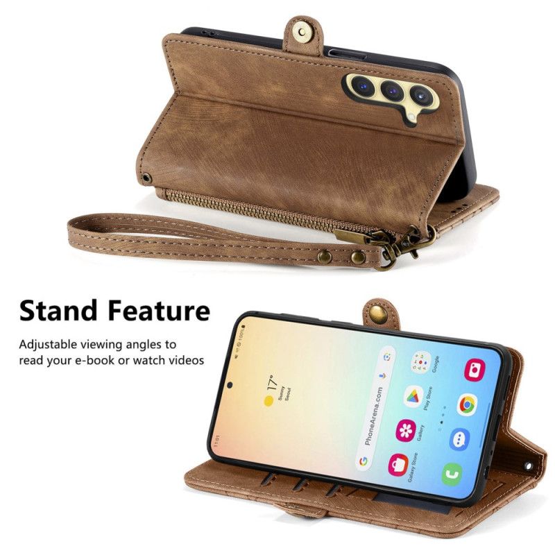 Flip Cover Samsung Galaxy S25 Plus 5g Geometrisk Linjepung