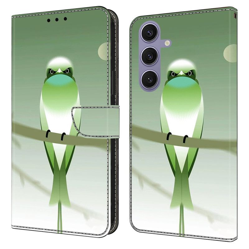 Flip Cover Samsung Galaxy S25 Plus 5g Grøn Fugl