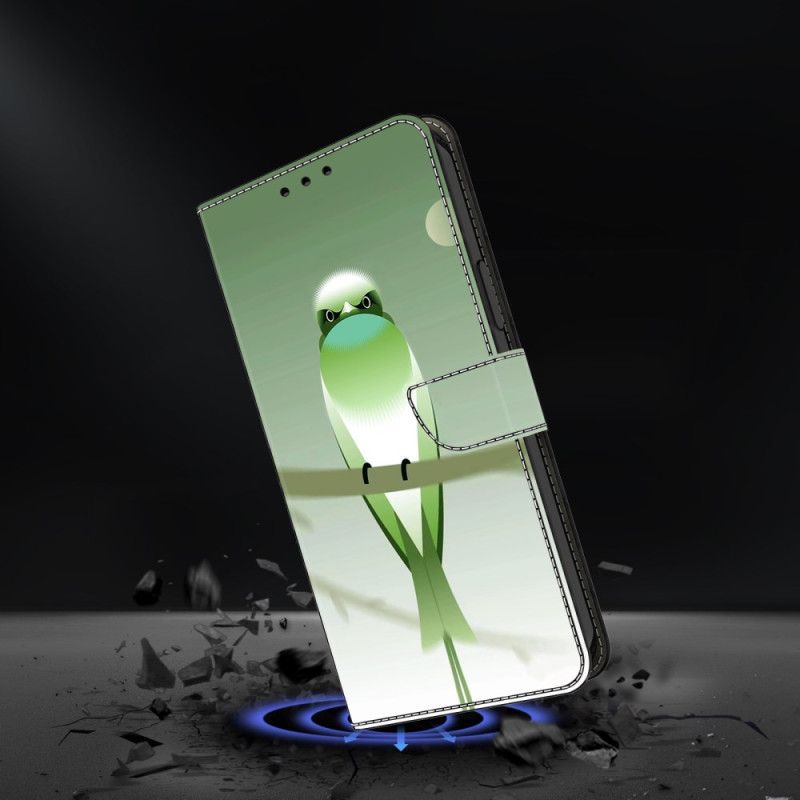 Flip Cover Samsung Galaxy S25 Plus 5g Grøn Fugl