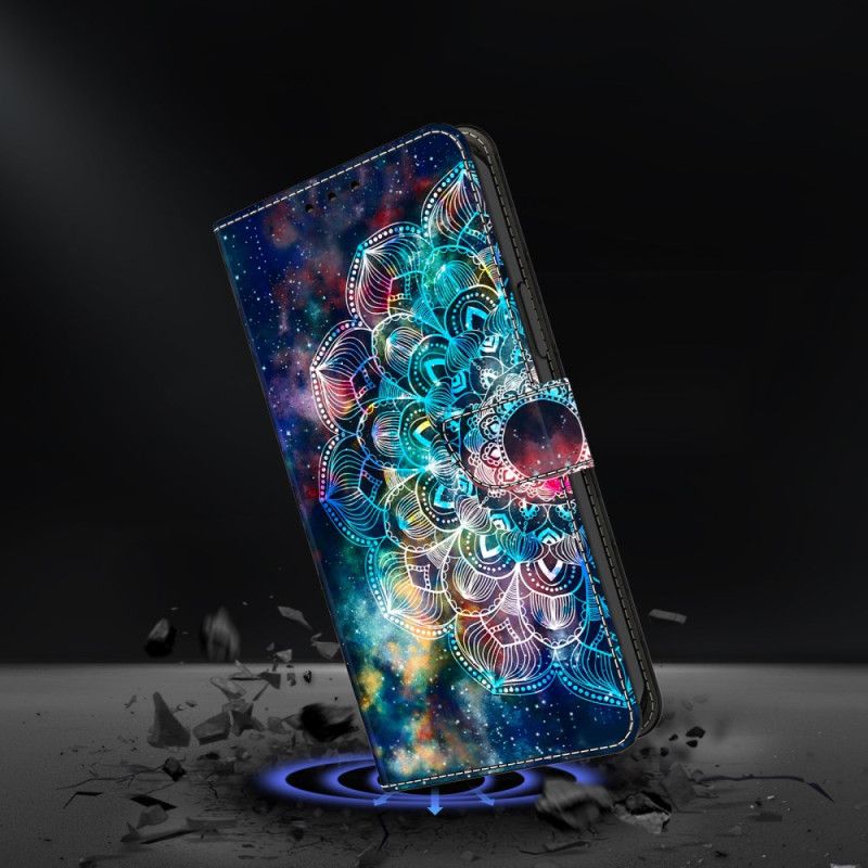 Flip Cover Samsung Galaxy S25 Plus 5g Gyroskopisk Mønster