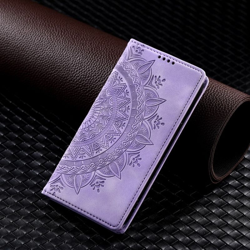 Flip Cover Samsung Galaxy S25 Plus 5g Mandala-ruskindseffekt