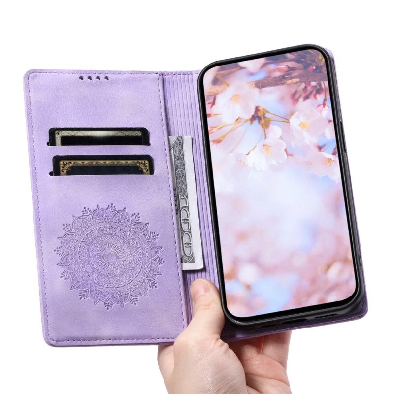 Flip Cover Samsung Galaxy S25 Plus 5g Mandala-ruskindseffekt