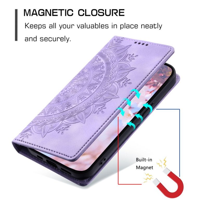 Flip Cover Samsung Galaxy S25 Plus 5g Mandala-ruskindseffekt