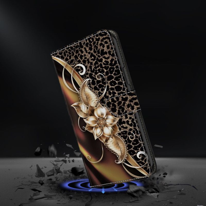 Flip Cover Samsung Galaxy S25 Plus 5g Metalliske Blomster