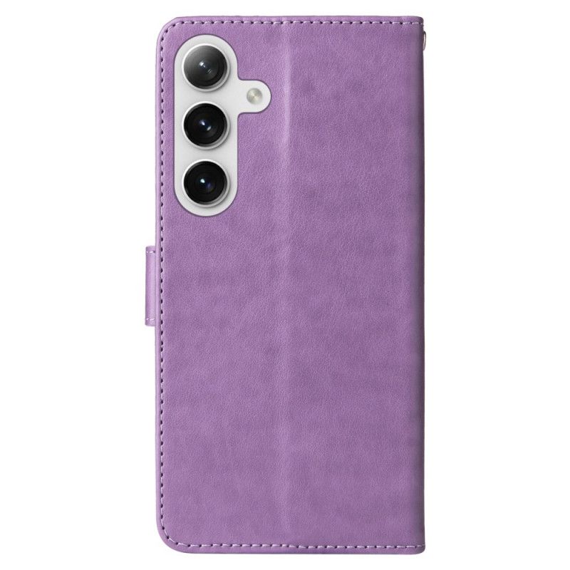 Flip Cover Samsung Galaxy S25 Plus 5g Små Blomster