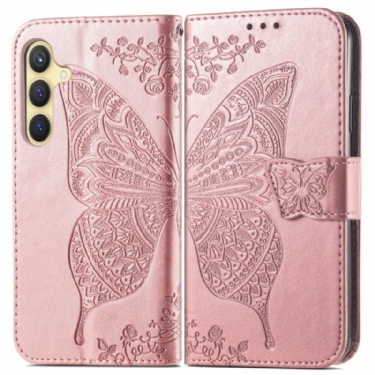 Flip Cover Samsung Galaxy S25 Plus 5g Sommerfugl Blonde