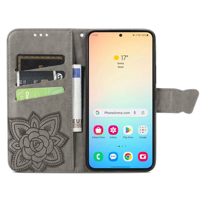 Flip Cover Samsung Galaxy S25 Plus 5g Sommerfugl Blonde