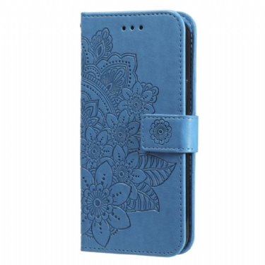 Flip Cover Til Samsung Galaxy S25 Plus 5g Blomsterdesign Med Rem