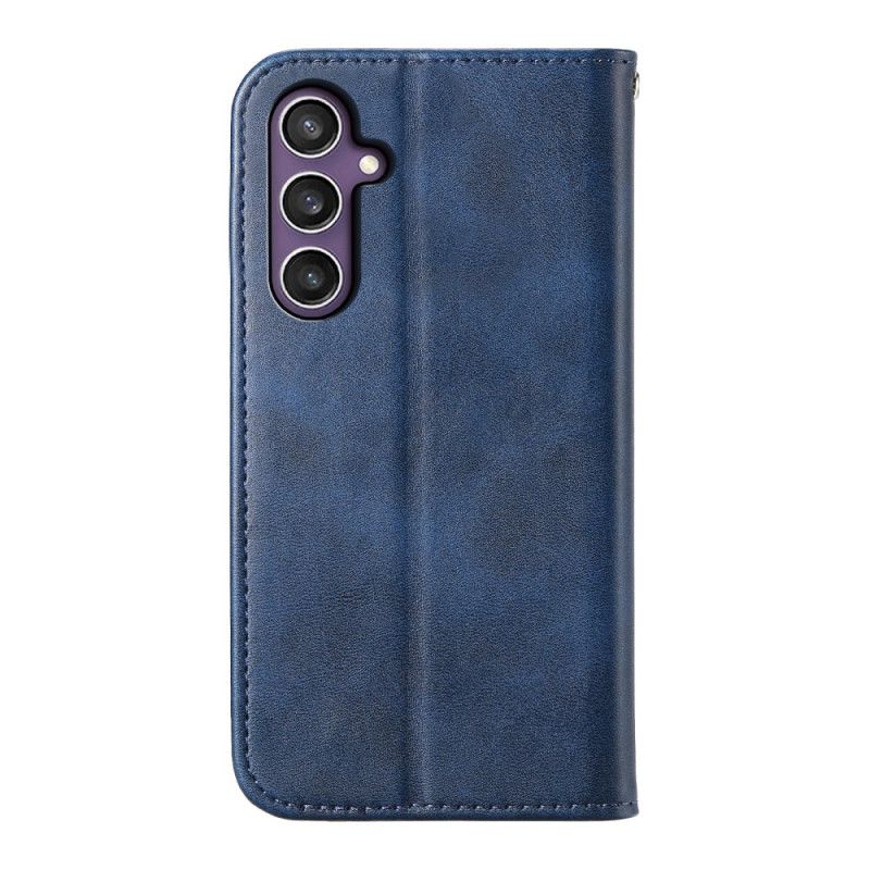 Flip Cover Til Samsung Galaxy S25 Plus 5g Kalveskindstekstur