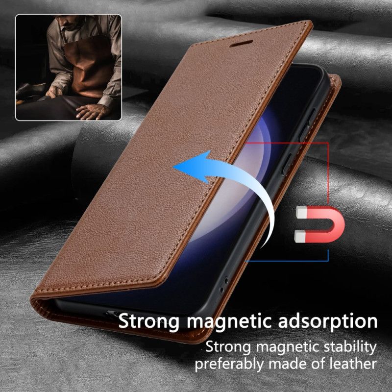 Flip Cover Til Samsung Galaxy S25 Plus 5g Lædereffekt