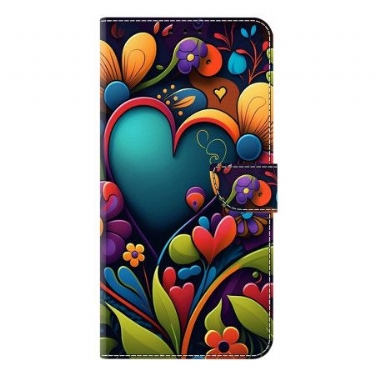 Flip Cover Til Samsung Galaxy S25 Plus 5g Malet Hjerte