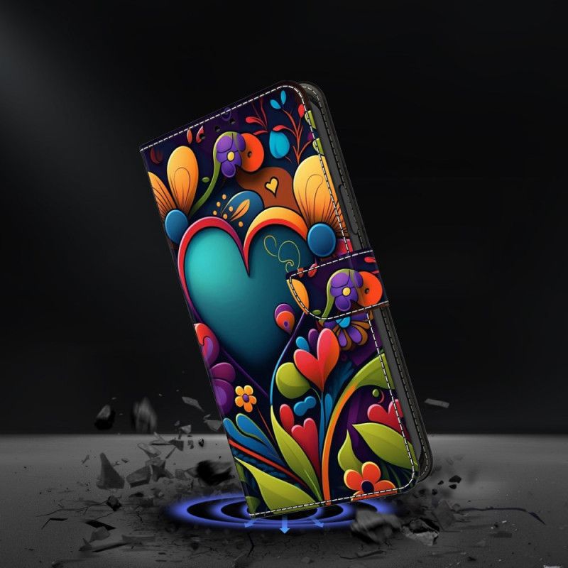 Flip Cover Til Samsung Galaxy S25 Plus 5g Malet Hjerte