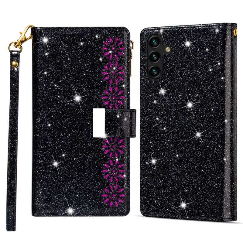 Flip Cover Til Samsung Galaxy S25 Plus 5g Pung Med Pailletter