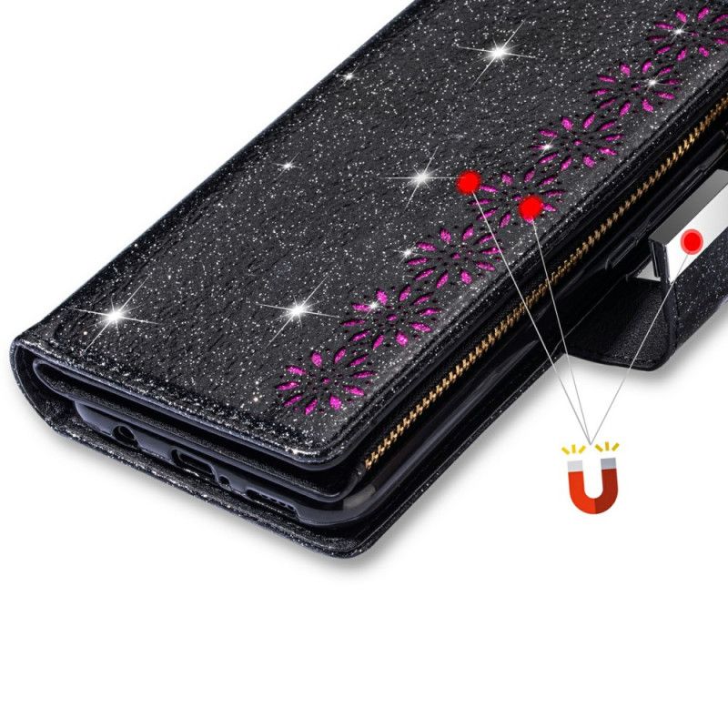 Flip Cover Til Samsung Galaxy S25 Plus 5g Pung Med Pailletter
