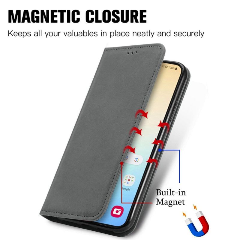 Flip Cover Til Samsung Galaxy S25 Plus 5g Ruskindseffekt