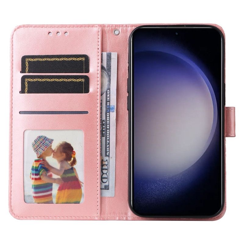 Flip Cover Til Samsung Galaxy S25 Plus 5g Solsikkemønster