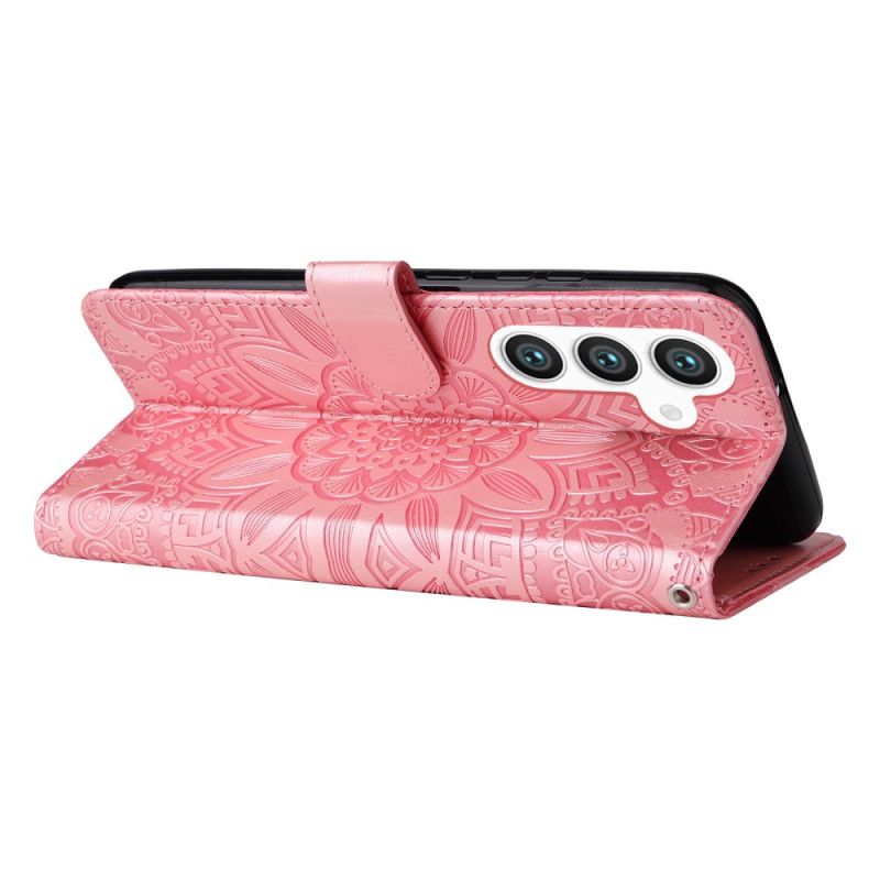 Flip Cover Til Samsung Galaxy S25 Plus 5g Solsikkemønster